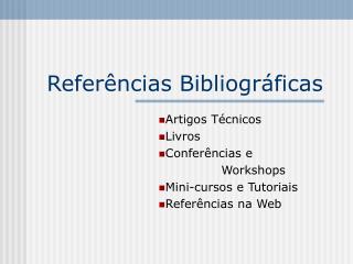 Referências Bibliográficas