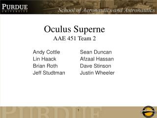 Oculus Superne AAE 451 Team 2