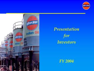 Presentation for Investors FY 2004