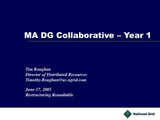 MA DG Collaborative – Year 1