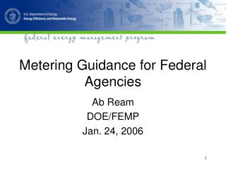 Metering Guidance for Federal Agencies