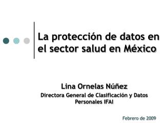 La protección de datos en el sector salud en México