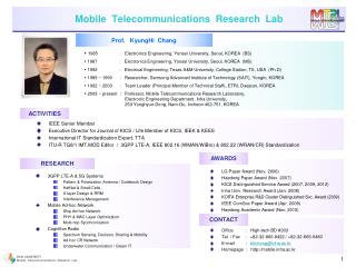 Mobile Telecommunications Research Lab