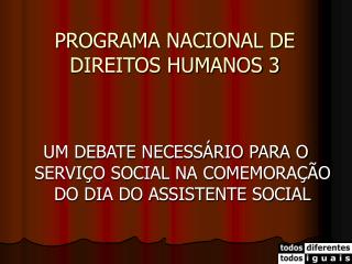 PROGRAMA NACIONAL DE DIREITOS HUMANOS 3