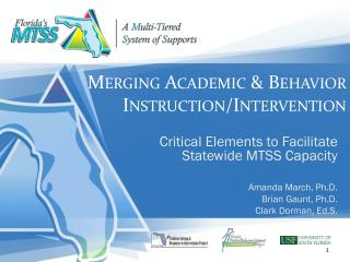 Merging Academic &amp; Behavior Instruction/Intervention