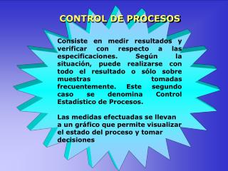 CONTROL DE PROCESOS