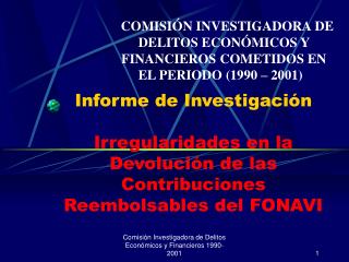 Contribuciones Reembolsables del FONAVI