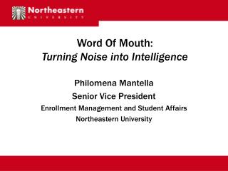 Word Of Mouth: Turning Noise into Intelligence