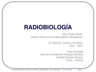 RADIOBIOLOGÍA