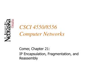 CSCI 4550/8556 Computer Networks