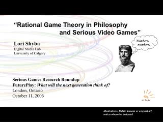 “Rational Game Theory in Philosophy and Serious Video Games”