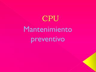 CPU