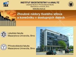 Zhoubné nádory tlustého střeva a konečníku v dostupných datech