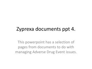 Zyprexa documents ppt 4.