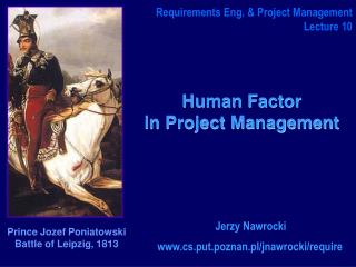 Human Factor in Project Management