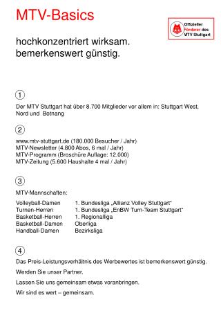 MTV-Basics hochkonzentriert wirksam. bemerkenswert günstig.