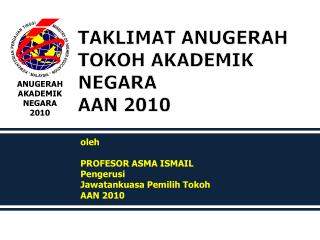 ANUGERAH AKADEMIK NEGARA 2010