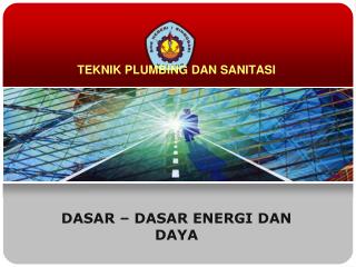 TEKNIK PLUMBING DAN SANITASI