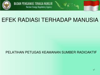 PELATIHAN PETUGAS KEAMANAN SUMBER RADIOAKTIF