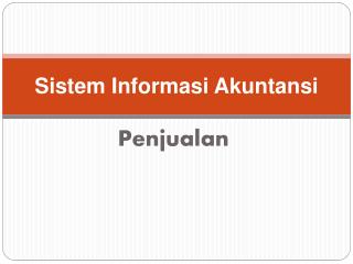 Sistem Informasi Akuntansi