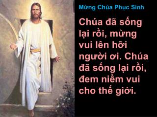 Mừng Chúa Phục Sinh