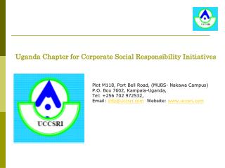 Uganda Chapter for Corporate Social Responsibility Initiatives