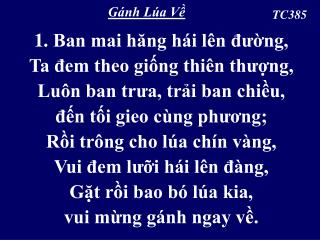 Gánh Lúa Về