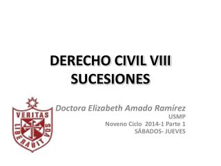 DERECHO CIVIL VIII SUCESIONES