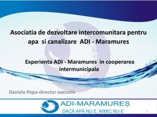 Asociatia de dezvoltare intercomunitara pentru apa si canalizare ADI - Maramures