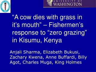 “A cow dies with grass in it’s mouth” – Fishermen’s response to “zero grazing” in Kisumu, Kenya