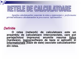 RETELE DE CALCULATOARE