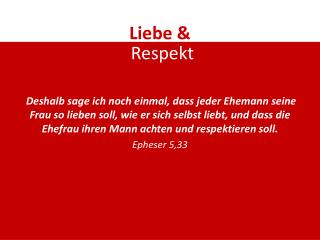 Liebe &amp;