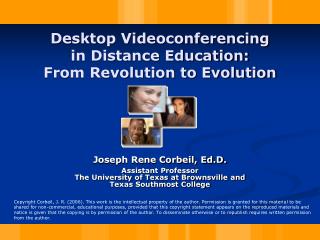 Desktop Videoconferencing in Distance Education: From Revolution to Evolution