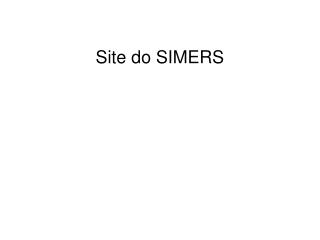 Site do SIMERS