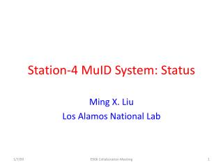 Station-4 MuID System: Status