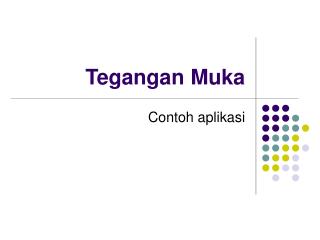 Tegangan Muka