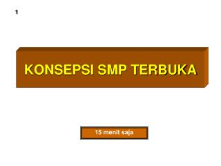 KONSEPSI SMP TERBUKA