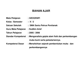 BAHAN AJAR