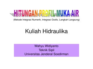 Kuliah Hidraulika