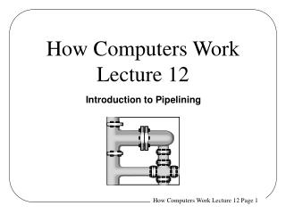 How Computers Work Lecture 12