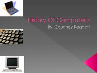 History Of Computer’s