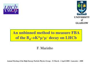 An unbinned method to measure FBA of the B d  K*  +   decay on LHCb