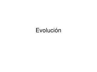 Evolución