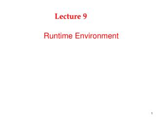 Lecture 9