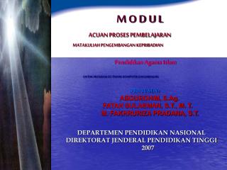 MODUL PAI