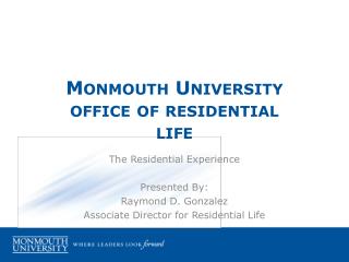 Monmouth University office of residential life