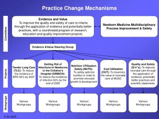 Evidence and Value To improve the quality and safety of care to infants