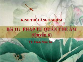 KINH THỦ LĂNG NGHIÊM