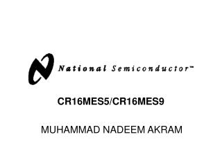 CR16MES5/CR16MES9 MUHAMMAD NADEEM AKRAM