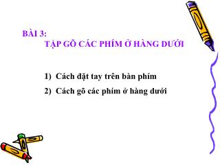 1) Cách đặt tay trên bàn phím